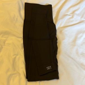 size small chocolate set active legging